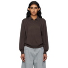 6397 Brown Long Sleeve Polo