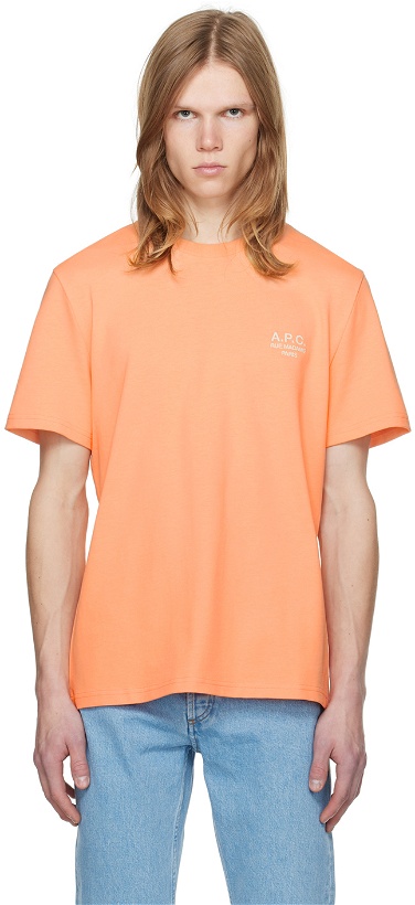 Photo: A.P.C. Orange New Raymond T-Shirt