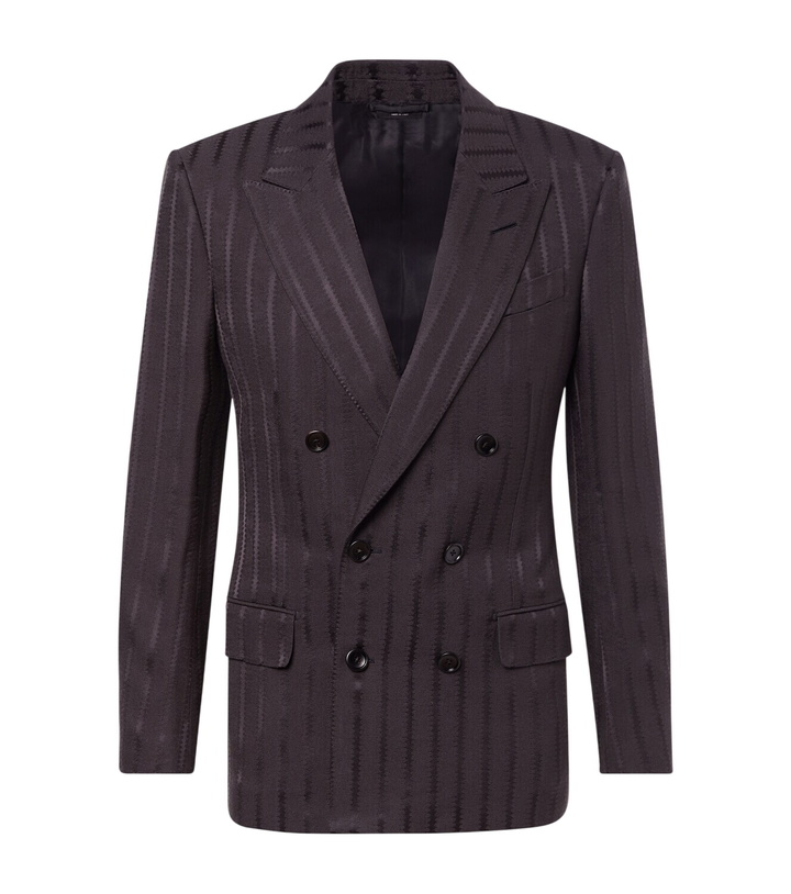 Photo: Tom Ford Striped jacquard blazer