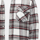 Portuguese Flannel Men's Frosk Check 2 Pocket Overshirt in White/Black/Red