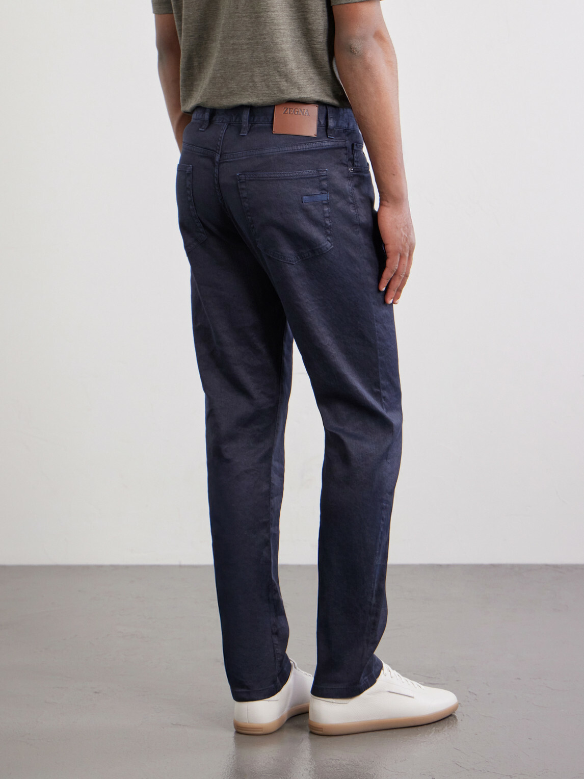 Zegna - Straight-Leg Linen and Cotton-Blend Jeans - Blue