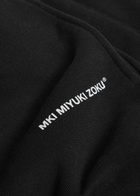 Mki Miyuki Zoku Uniform Logo-print Cotton-blend Sweatpants Black