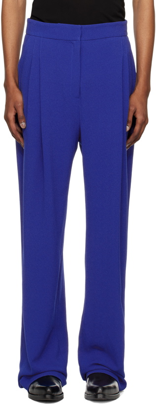 Photo: ARTURO OBEGERO SSENSE Exclusive Blue Trousers