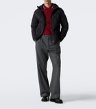Burberry Burberry Check hooded quilted jacket