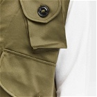 Monitaly Men's Military Vest Type-C in Vancloth Sateen Olive