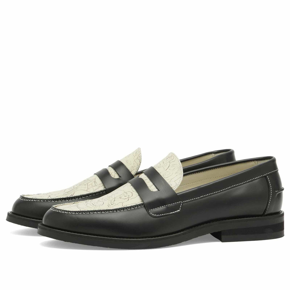 Duke + Dexter Men's Wilde NY Cafe Penny Loafer in Black