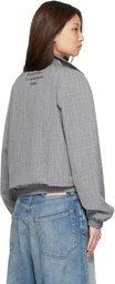 Acne Studios Gray Technical Check Jacket