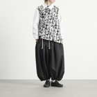 Comme des Garçons Black Men's Cotton Jacket in White/Black