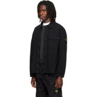 Stone Island Black 1200014 Organic Panama 'Old' Overshirt