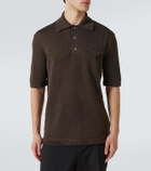 Bottega Veneta Linen polo shirt