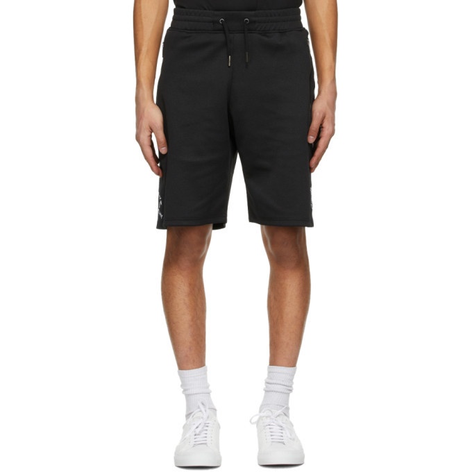 Photo: Givenchy Black Jersey Refracted Logo Shorts