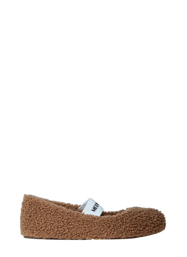 Photo: Moon Boot Shearling Ballerina Flats