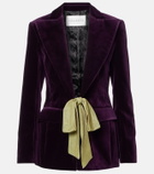 Nina Ricci Cotton velvet blazer