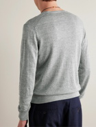 Hartford - Linen and Cotton-Blend Sweater - Gray