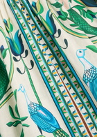 Lug Von Siga Selene Printed Linen Mini Dress Green