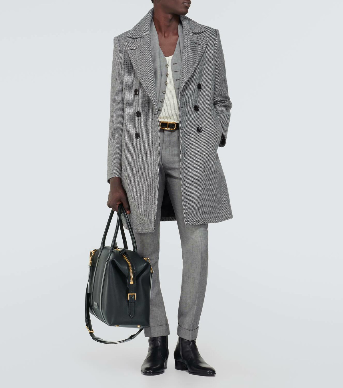 Tom Ford Virgin wool mouliné coat