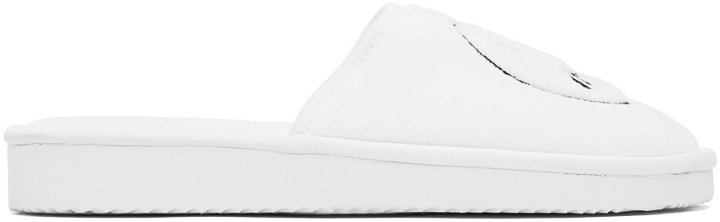 Photo: drew house SSENSE Exclusive White Painted Mascot Slippers