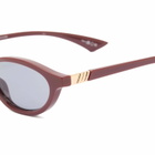 Le Specs Women's Duskfall Sunglasses in Merlot/Smoke Tint 