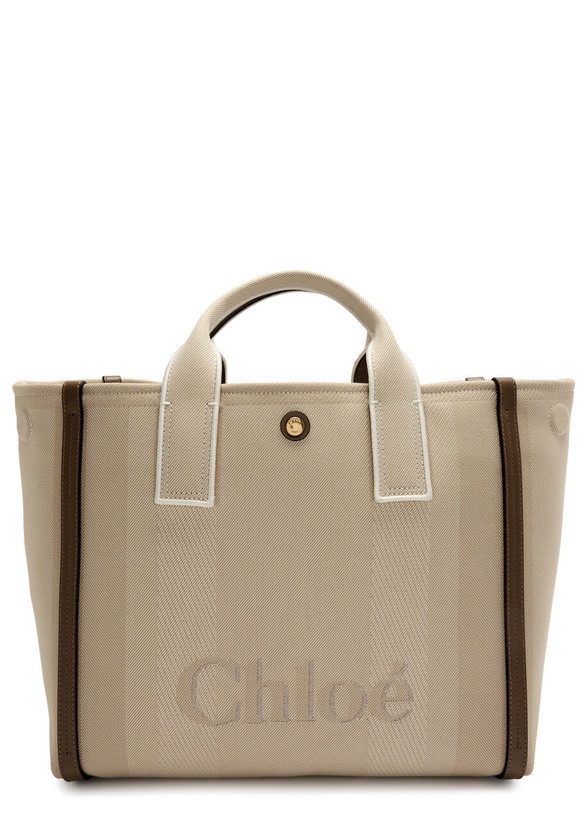 Photo: Chloe Carry Canvas Tote - Beige - One Size