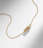 Marie Lichtenberg Coco Micro 18kt gold locket necklace with emeralds