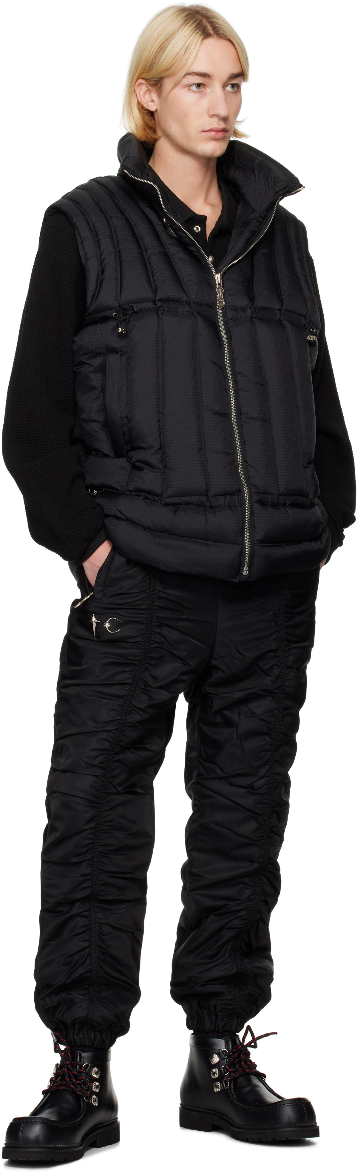 Thug Club Black War Life Down Vest Thug Club