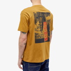 Napapijri Men's x Obey Graphic Print T-Shirt in Beige Bistre