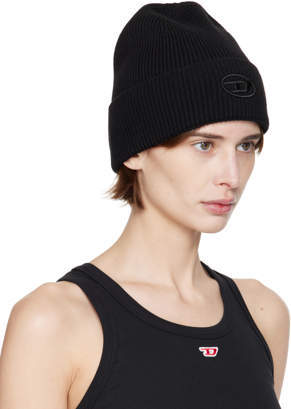 DIESEL K-Coder Fully-B ビーニー ・ブラック 【公式通販】