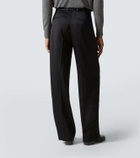Jil Sander Silk-blend wide-leg pants