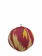 LES OTTOMANS Cotton Ikat Christmas Ball