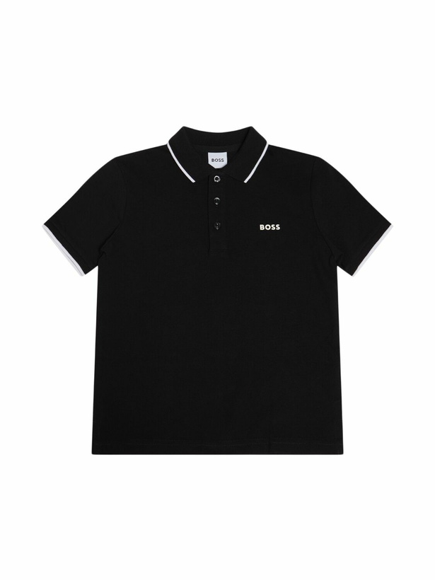 Photo: BOSS Cotton Piqué Polo Shirt with logo