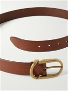 Brunello Cucinelli - 3cm Leather Belt - Brown