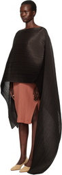 PLEATS PLEASE ISSEY MIYAKE Brown Madame-T December Stole