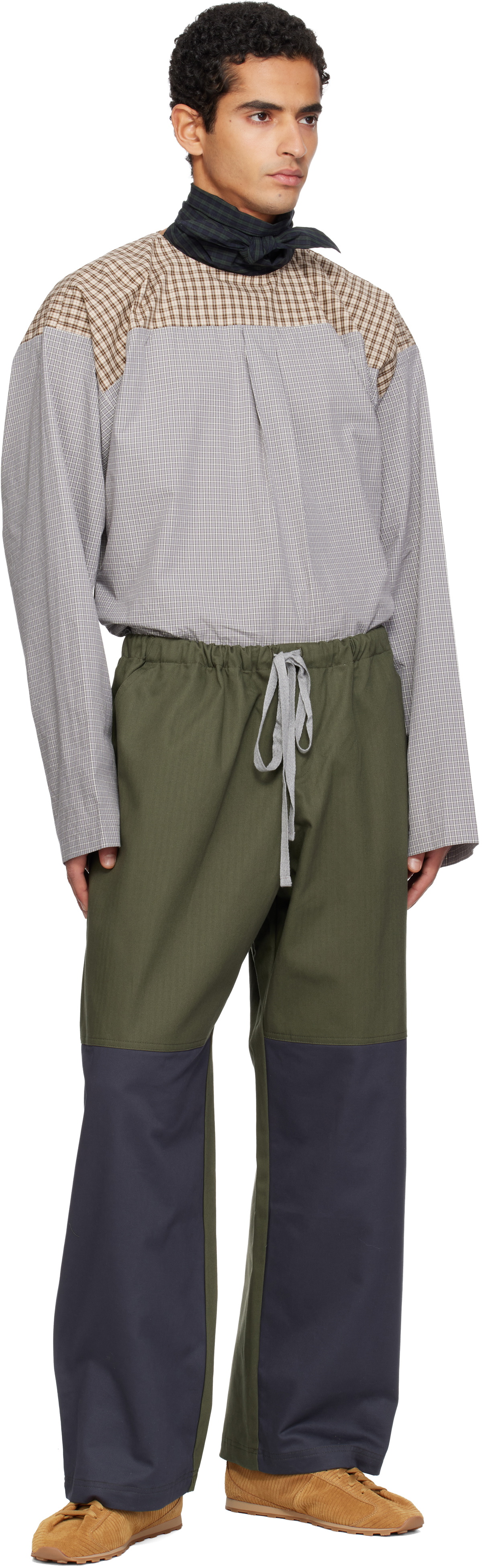 SC103 Khaki & Navy Dispatch Trousers