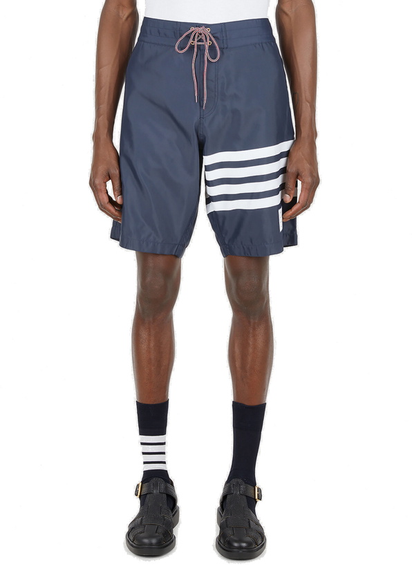Photo: Striped Bermuda Shorts in Blue