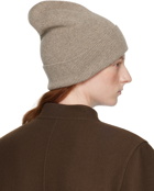 The Row Beige Achille Beanie