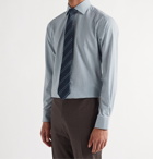 Turnbull & Asser - Slim-Fit Cutaway-Collar Gingham Cotton-Poplin Shirt - Blue
