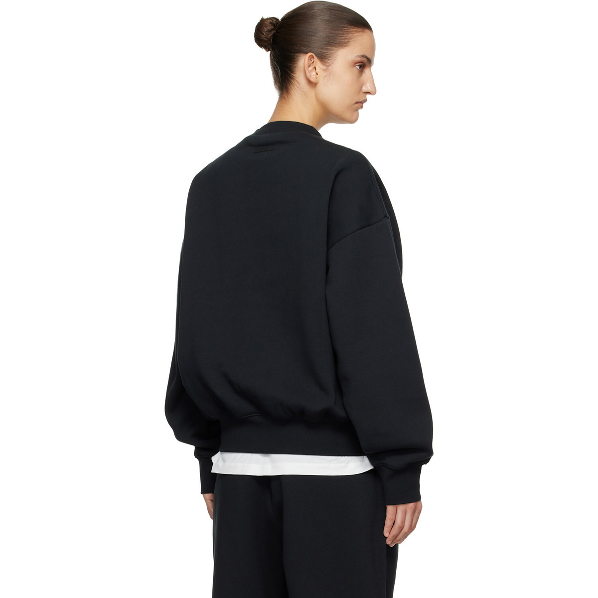 Fear of God ESSENTIALS Black Classic Crewneck Sweatshirt