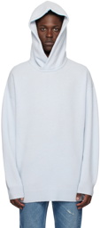 Acne Studios Blue Dropped Shoulder Hoodie