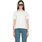 Burberry Off-White Tie-Sleeve Cotton T-shirt