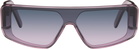 Rick Owens Purple Performa Sunglasses