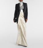 Dries Van Noten Brocade silk-blend maxi skirt