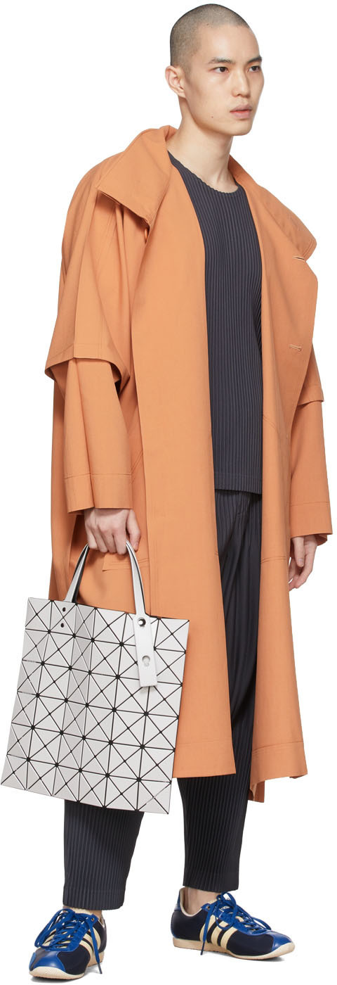 BAO BAO ISSEY MIYAKE Gray Lucent Matte Tote Bao Bao Issey Miyake