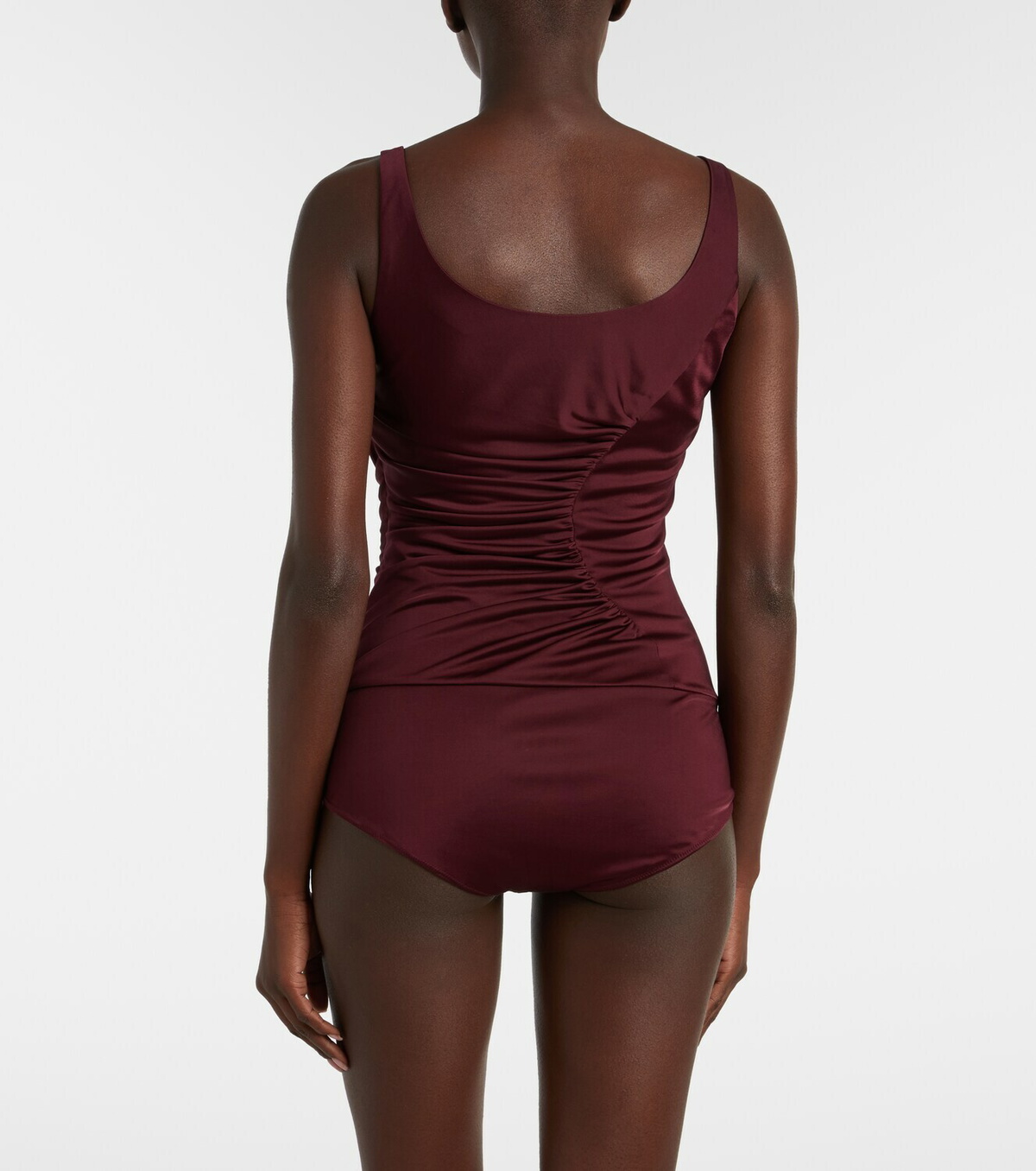 Versace Medusa ruched jersey bodysuit