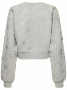 GUCCI - Gg Cotton Jersey Crop Sweatshirt