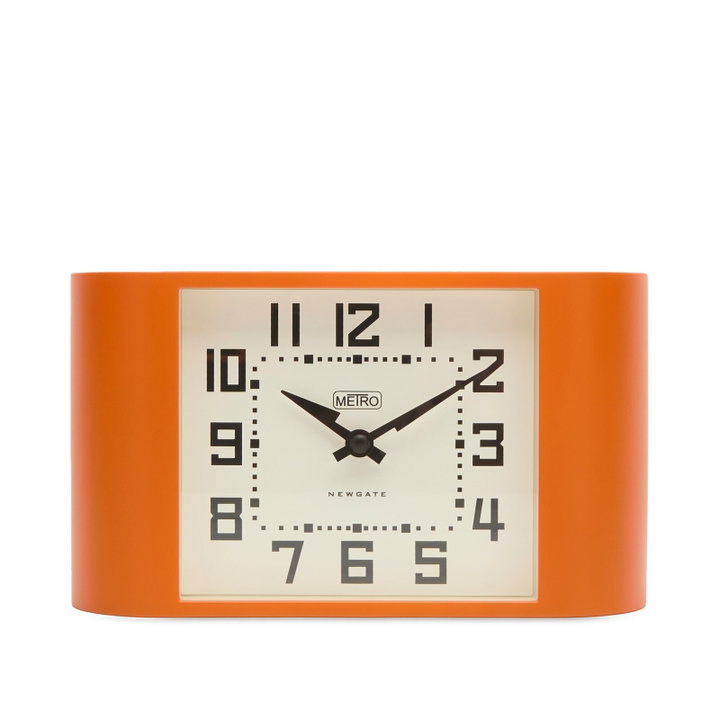 Photo: Newgate Clocks Mini Metro Mantle Clock in Orange 