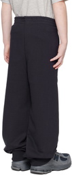 Marni Kids Navy Logo Sweatpants