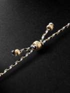 Jacquie Aiche - Gold, Silk, Diamond and Emerald Necklace