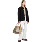 Burberry Beige Check Holdall Duffle Bag