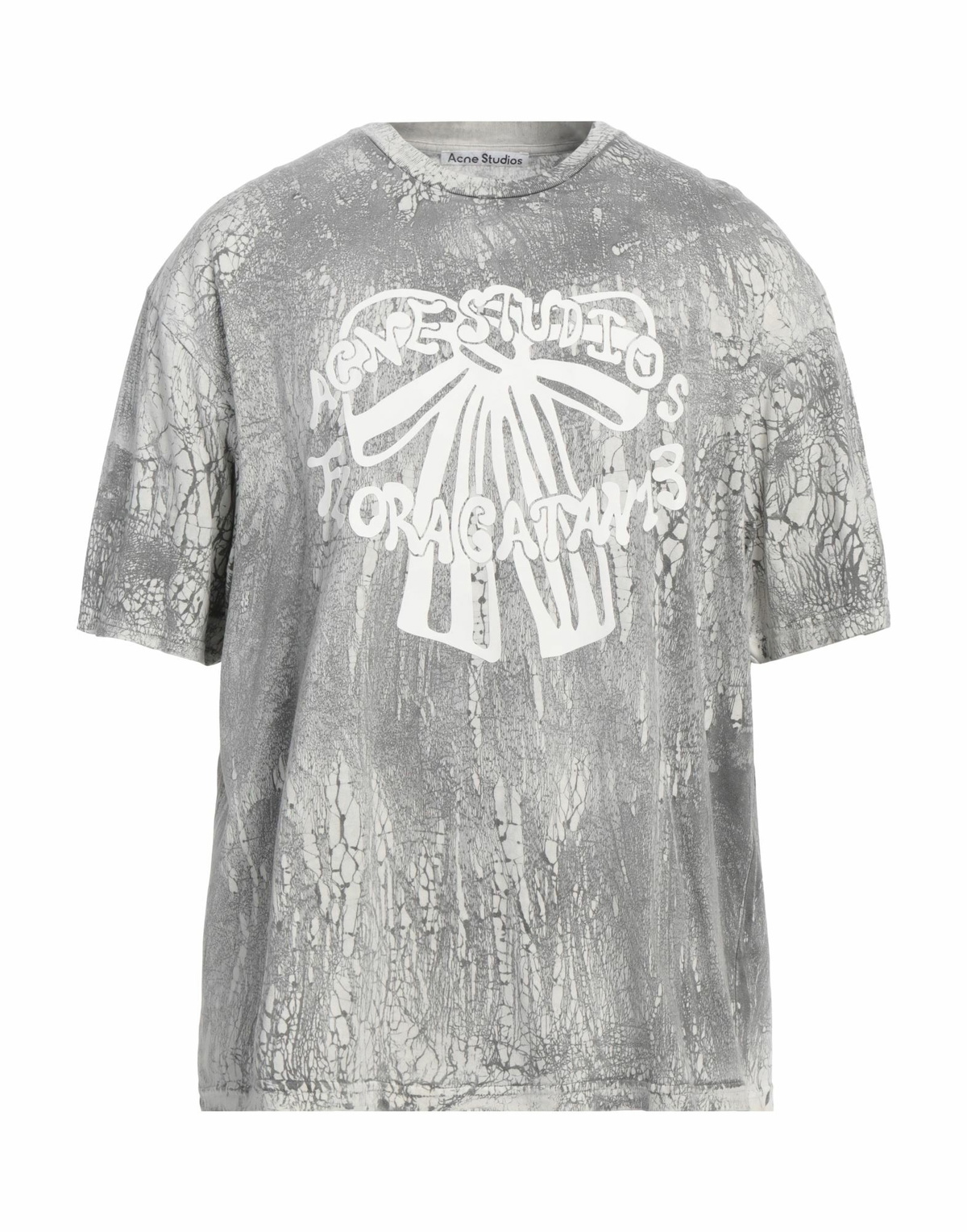 Acne Studios Mens T-shirt in Grey