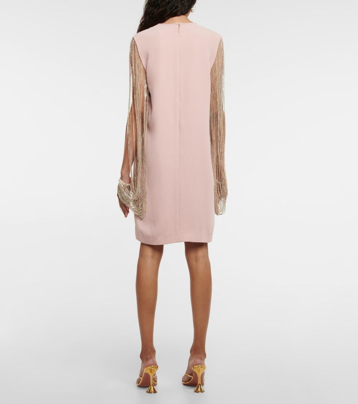 Costarellos Valencia crystal-embellished crêpe minidress